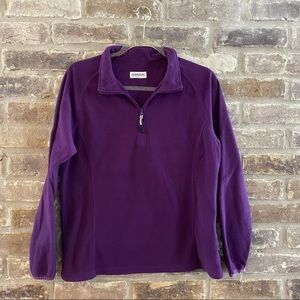 Magellan Purple Fleece Pullover Sweater